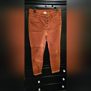 CAbi Burnt Orange Corduroy Pants